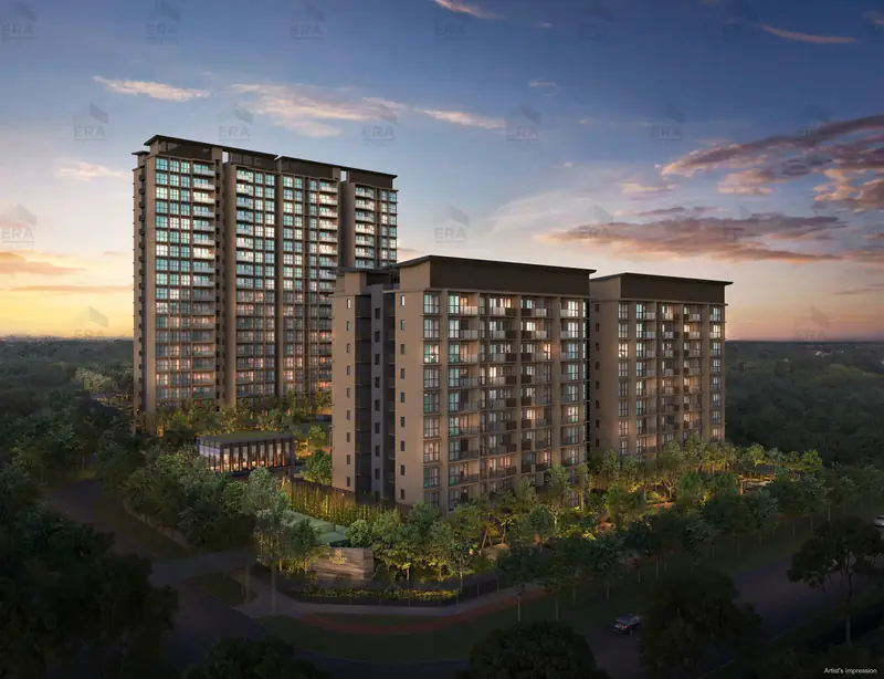 Dunearn House blocks at dusk, artist's impression