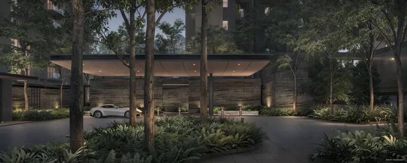 Dunearn House grand arrival, artist's impression