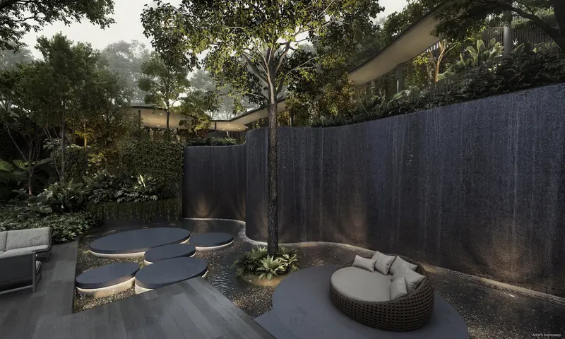 Dunearn House waterfall pod, artist's impression