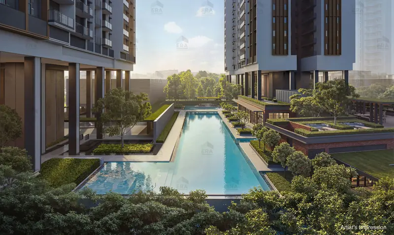 Hudson Place Residences lap pool, artist's impression