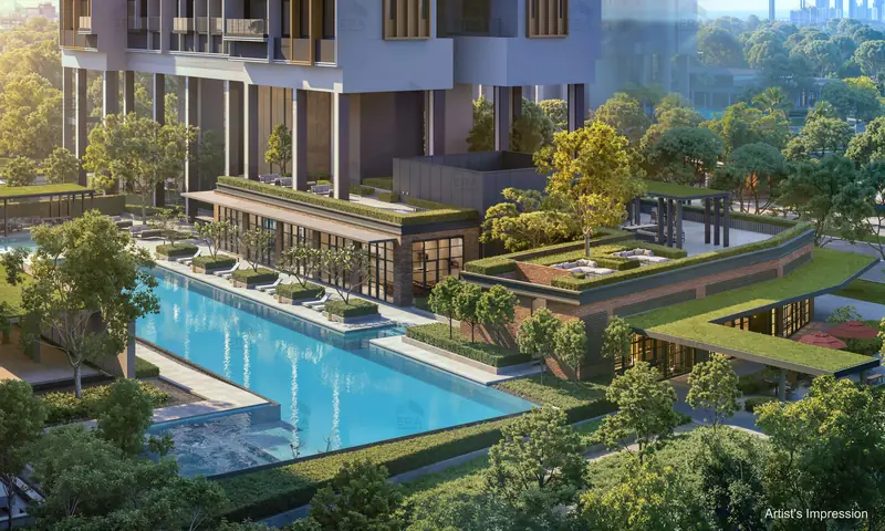 Hudson Place Residences sky terrace pool, artist's impression