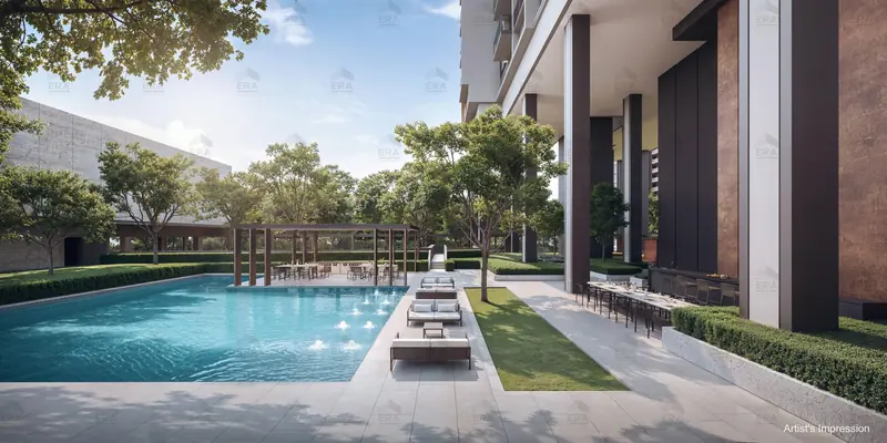 Hudson Place Residences leisure pool, artist's impression