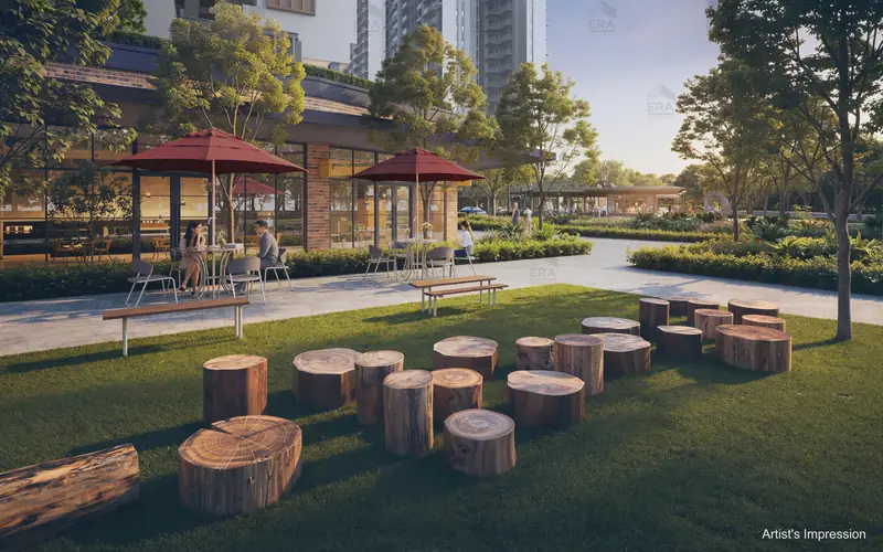 Hudson Place Residences garden lawn, artist's impression