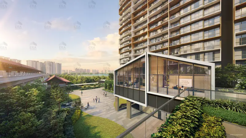 Lucerne Grand retail and sky bridge, artist's impression