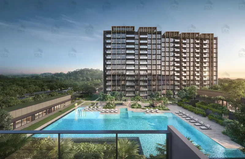 Narra Residences pool and blocks, artist's impression