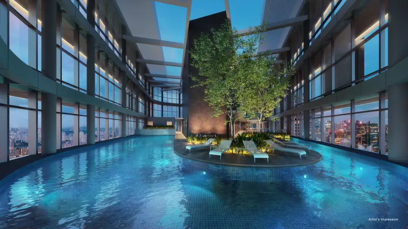 Newport Residences sky pool, artist's impression