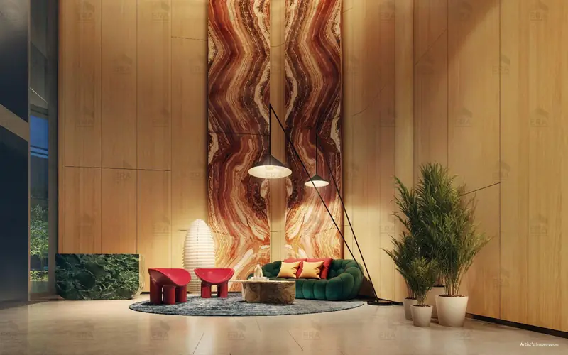 Newport Residences lounge, artist's impression