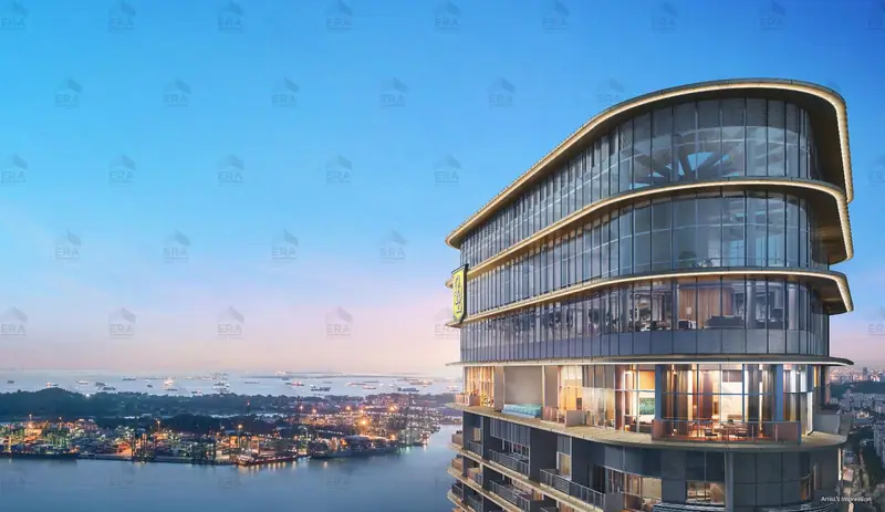 Newport Residences rooftop club, artist's impression