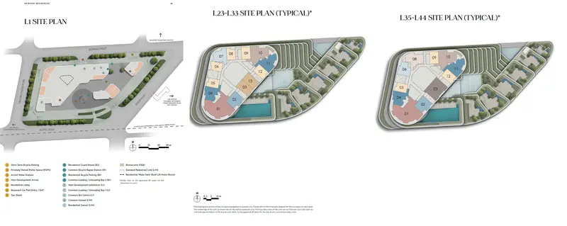 Newport Residences site plan