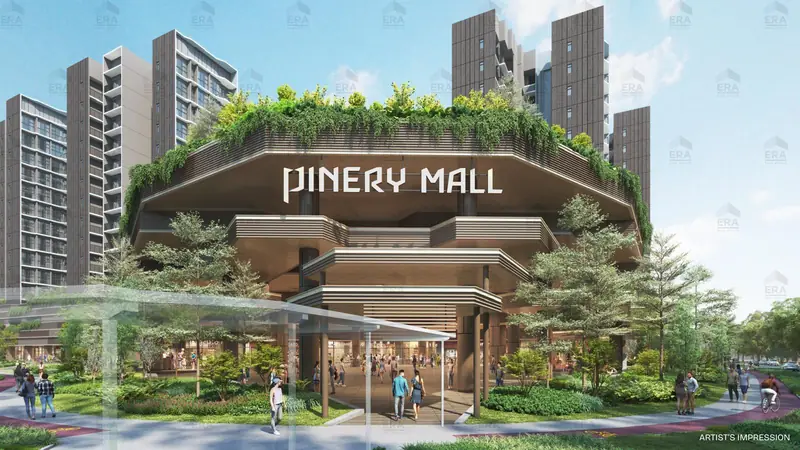 Pinery Residences Pinery Mall entrance, artist's impression