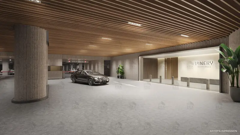 Pinery Residences arrival plaza, artist's impression