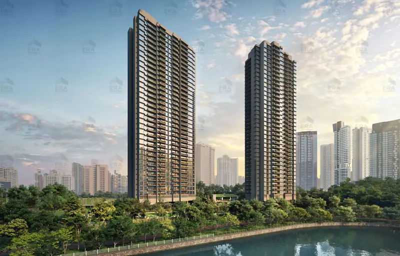 River Modern towers from the river, artist's impression