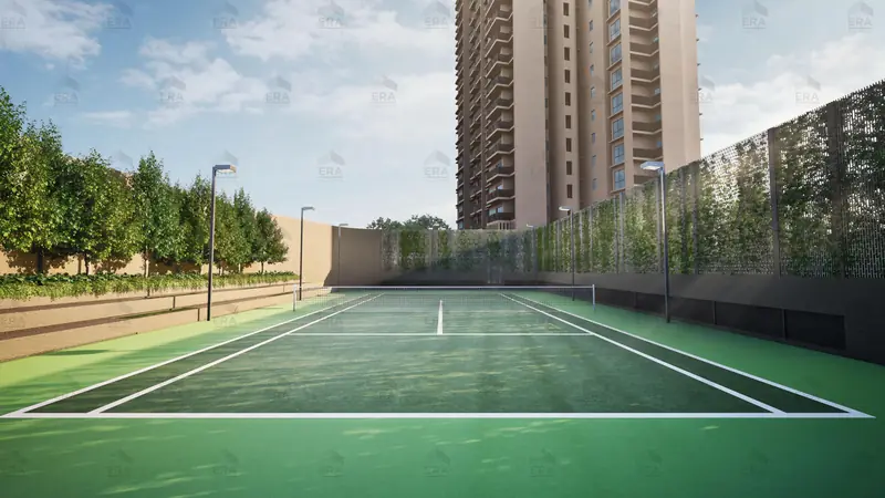 River Modern tennis court, artist's impression