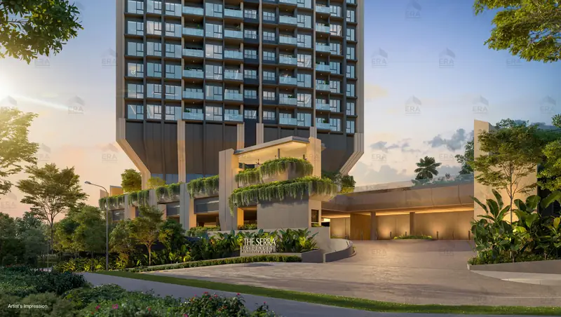 The Serra Residences arrival, artist's impression