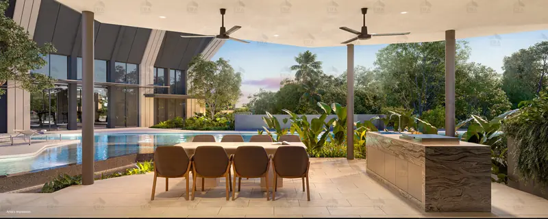 The Serra Residences BBQ pavilion, artist's impression