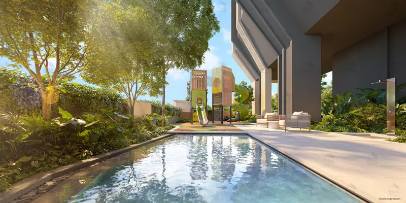 The Serra Residences kids' pool, artist's impression
