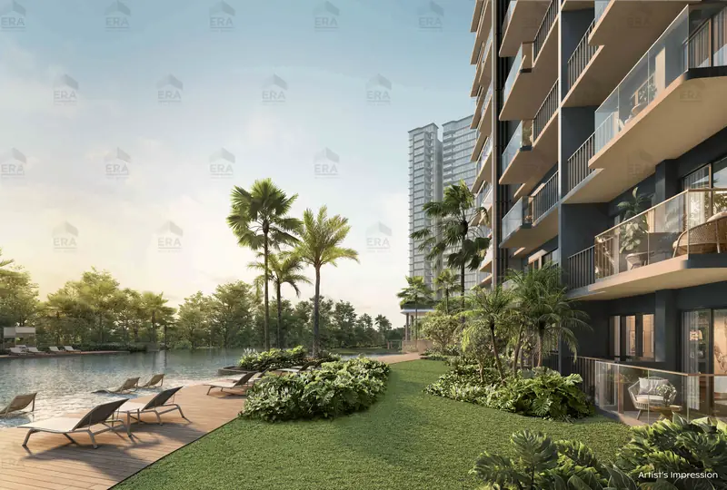 Thomson Reserve view from a private enclosed space, artist's impression