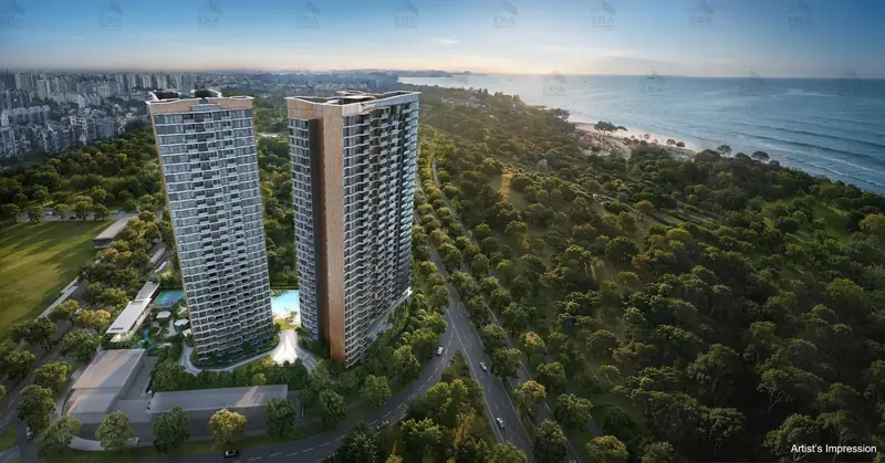 Vela Bay aerial view by the East Coast, artist's impression
