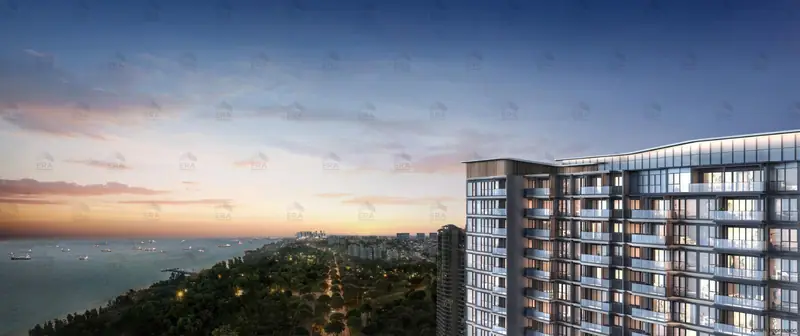 Vela Bay sea view, artist's impression