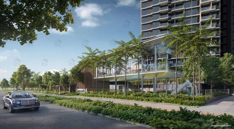 Vela Bay streetscape, artist's impression