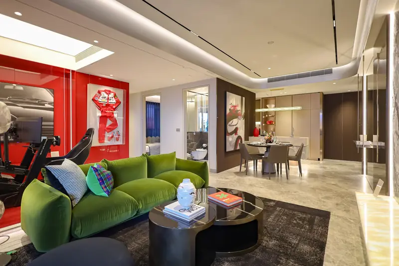 W Residences Marina View 3-bedroom showflat living room