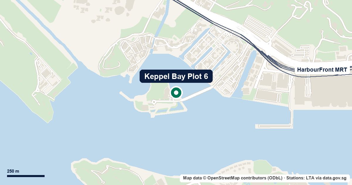 Map of Keppel Bay Plot 6 at Keppel Island, D04, 810 m from Telok Blangah MRT